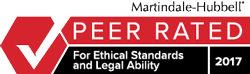 Martindale- Hubbell | Peer Rated | For Ethical Standards And Legal Ability | 2017